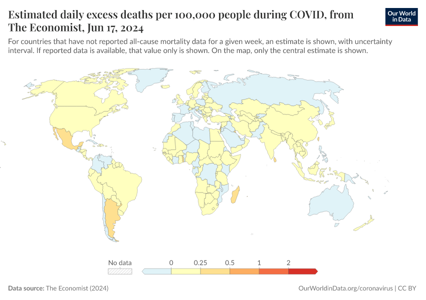 A thumbnail of the "Estimated daily excess deaths per 100,000 people during COVID, from The Economist" chart