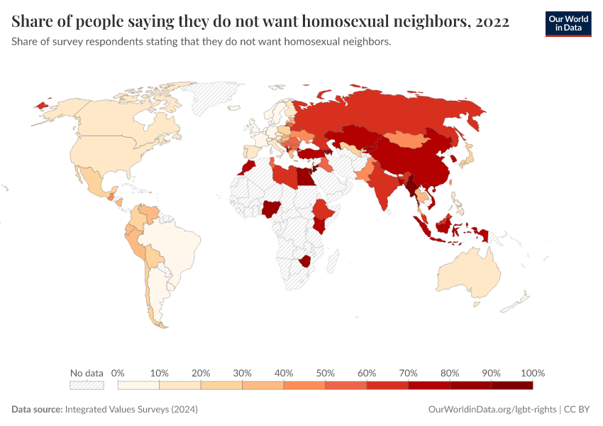 A thumbnail of the "Share of people saying they do not want homosexual neighbors" chart